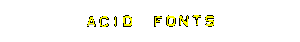 acid fonts